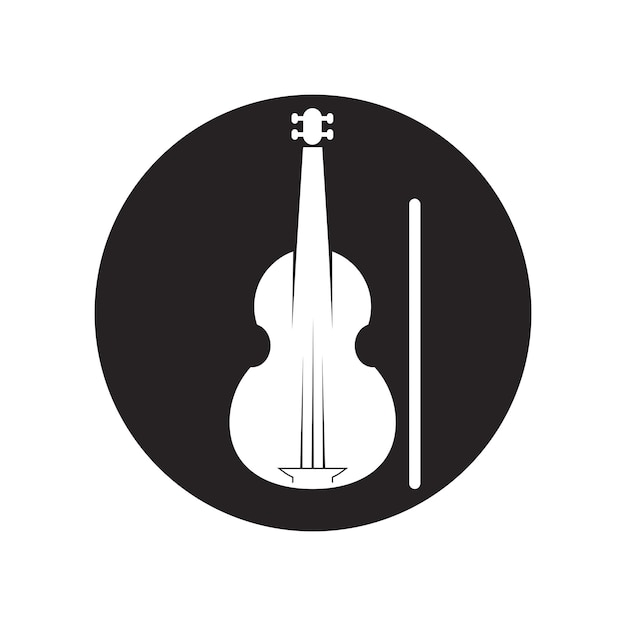 Vector icono de violín