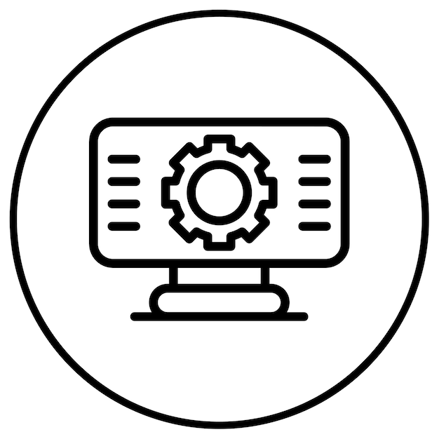 Icono de virtualización de la red