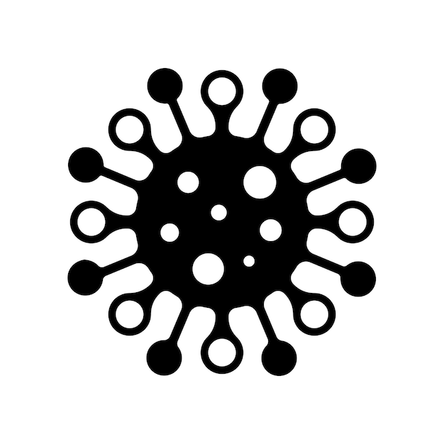 Vector icono del virus corona