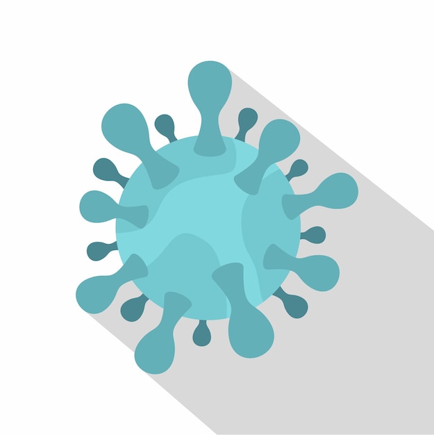 Icono del virus del sida Ilustración plana del icono del vector del virus del VIH para la web