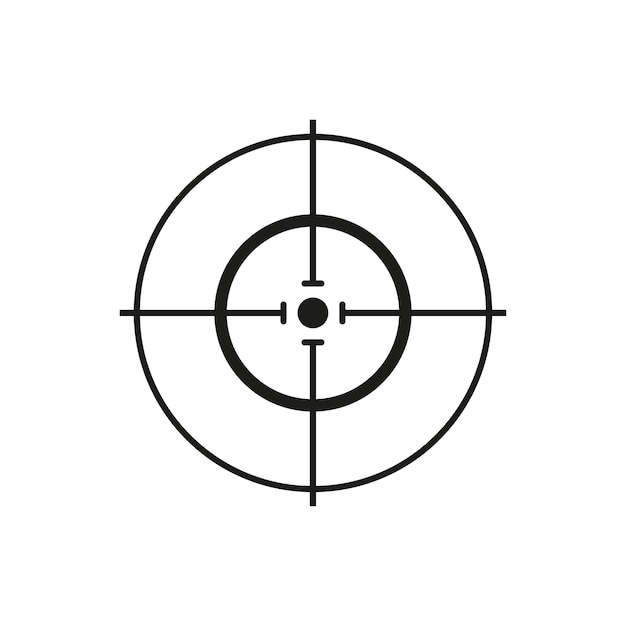 Icono de vista negra. Concepto de negocio. ilustración vectorial