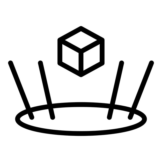 Icono de vista de realidad virtual Contorno Icono de vector de vista de realidad virtual para diseño web aislado sobre fondo blanco