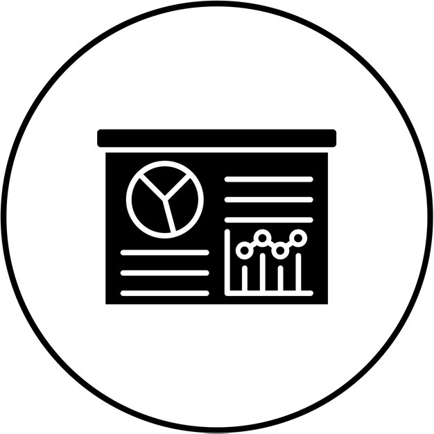 Ícono de visualización de datos