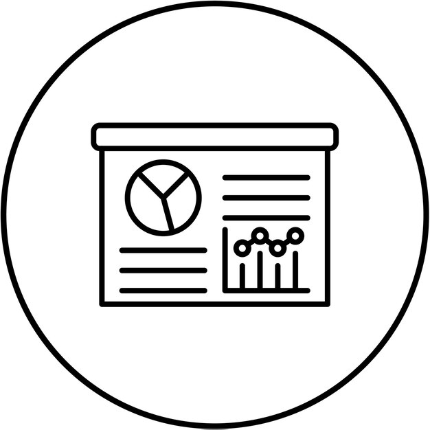 Ícono de visualización de datos
