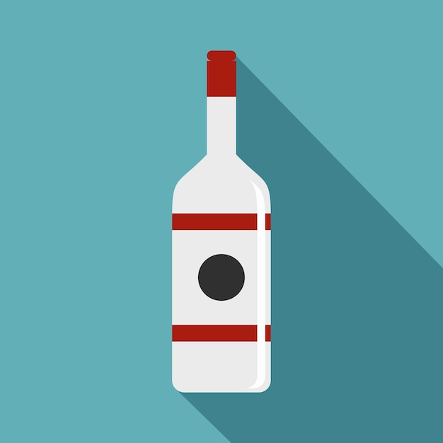 Icono de vodka Ilustración plana del icono de vector de vodka para web