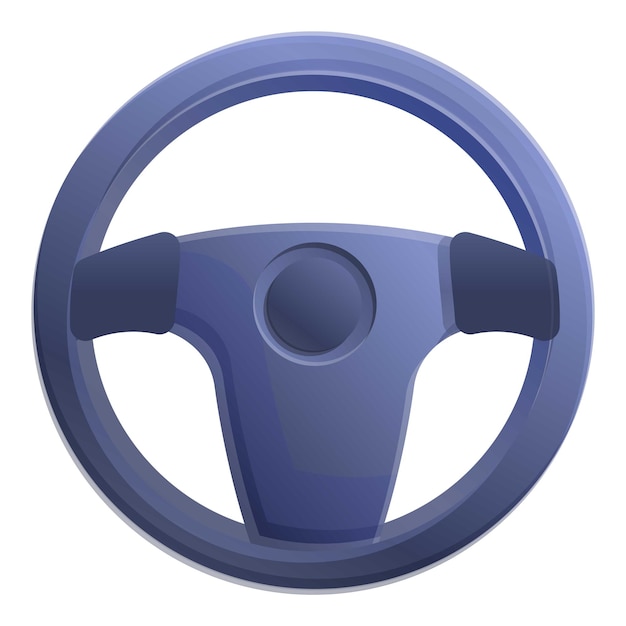 Vector icono del volante de la parte del coche icono vectorial del volante la parte del automóvil para el diseño web aislado en fondo blanco