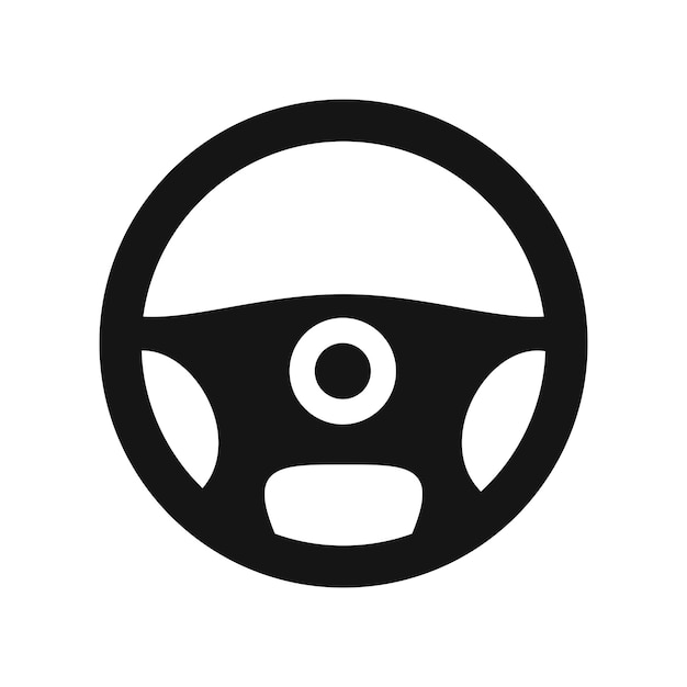 Icono de volante de vector simple