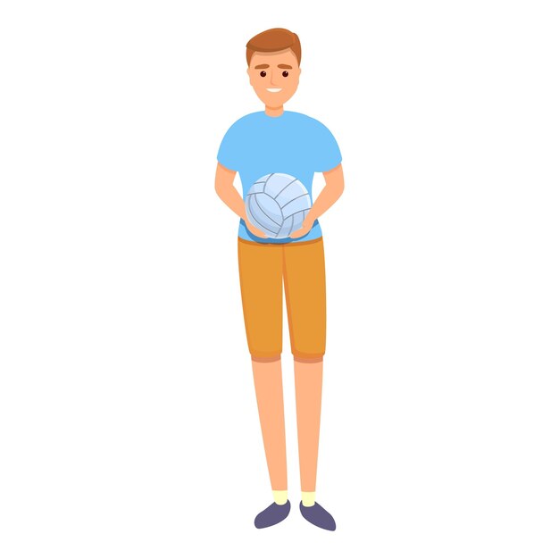 Icono de voleibol deportivo Icono vectorial de voleibal deportivo para diseño web aislado sobre fondo blanco