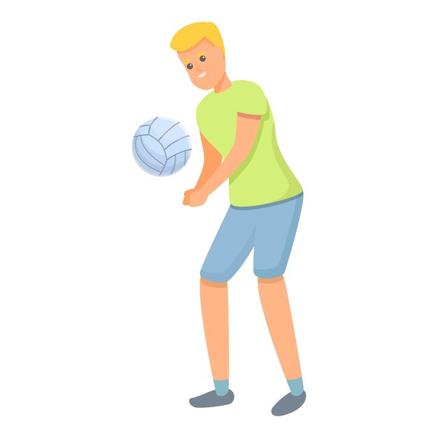 Vector icono de voleibol doble icono vectorial de voleibal doble para el diseño web aislado sobre fondo blanco