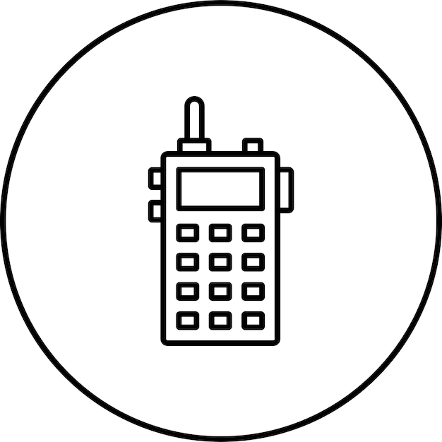 El icono del walkie-talkie