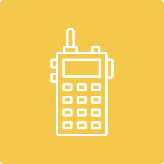 El icono del walkie-talkie