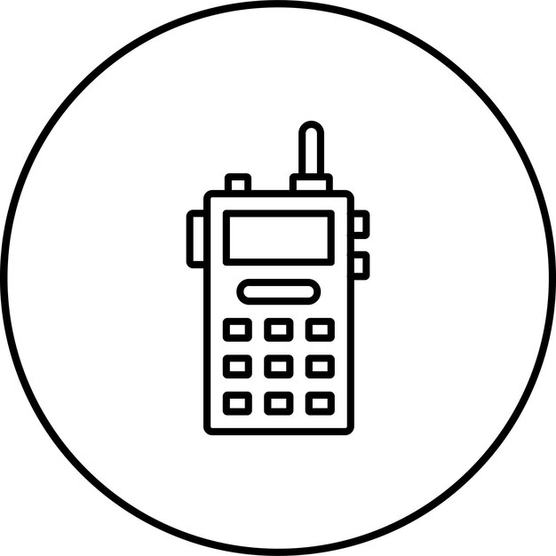 El icono del walkie-talkie