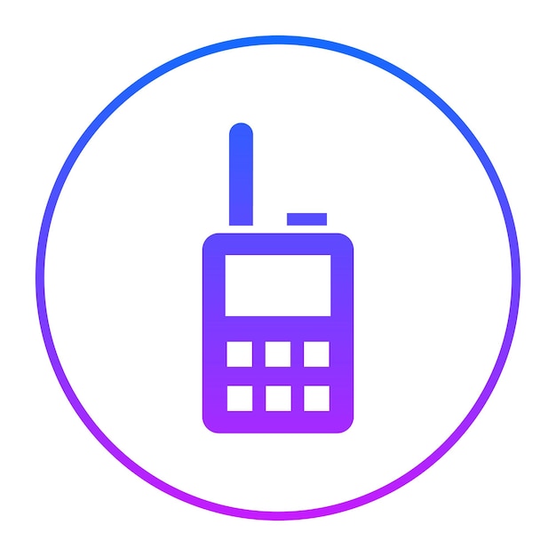 El icono del walkie-talkie