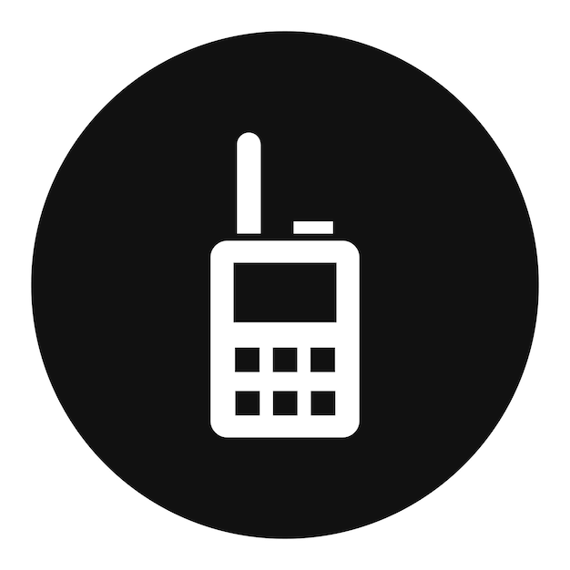 El icono del walkie-talkie