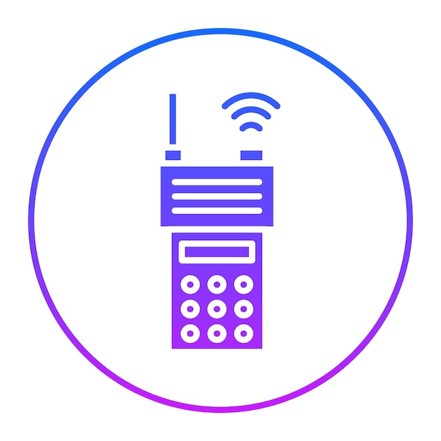 El icono del walkie-talkie
