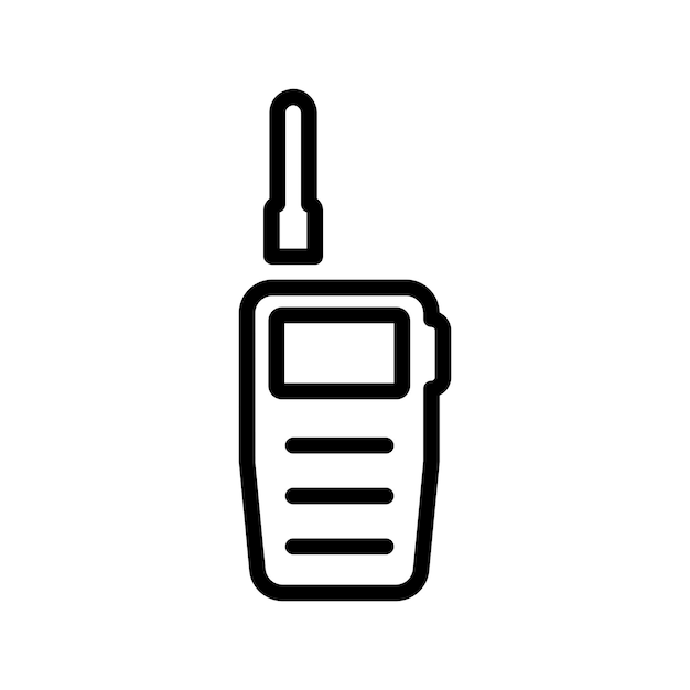 El icono del walkie-talkie