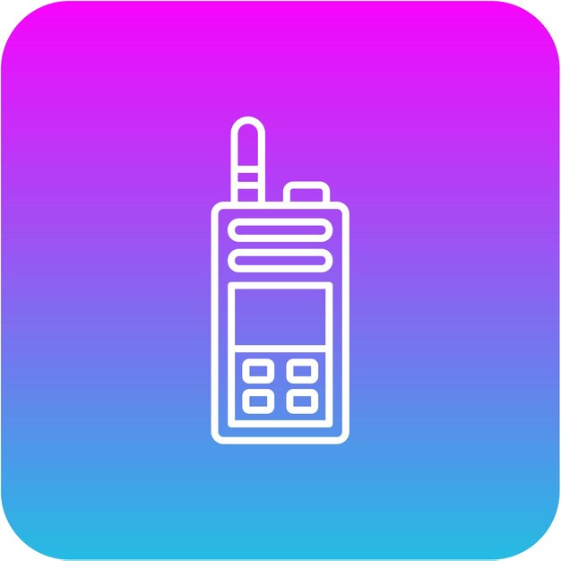 El icono del walkie-talkie