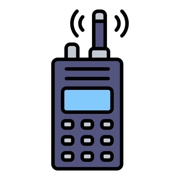 Vector el icono del walkie-talkie