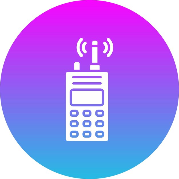 El icono del walkie-talkie