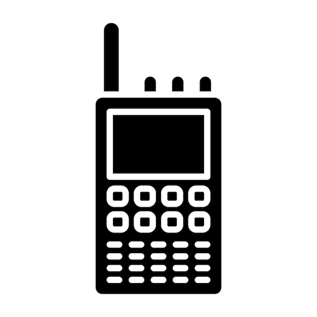 El icono del walkie-talkie