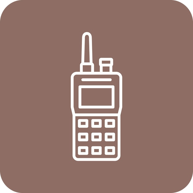El icono del walkie-talkie