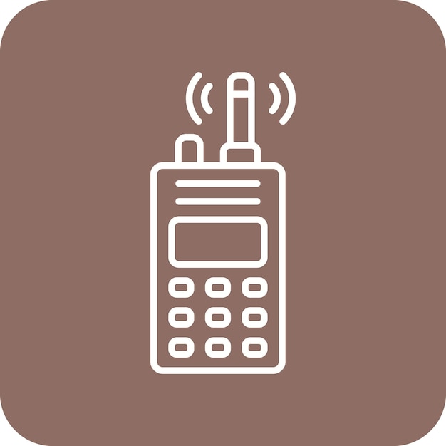 El icono del walkie-talkie