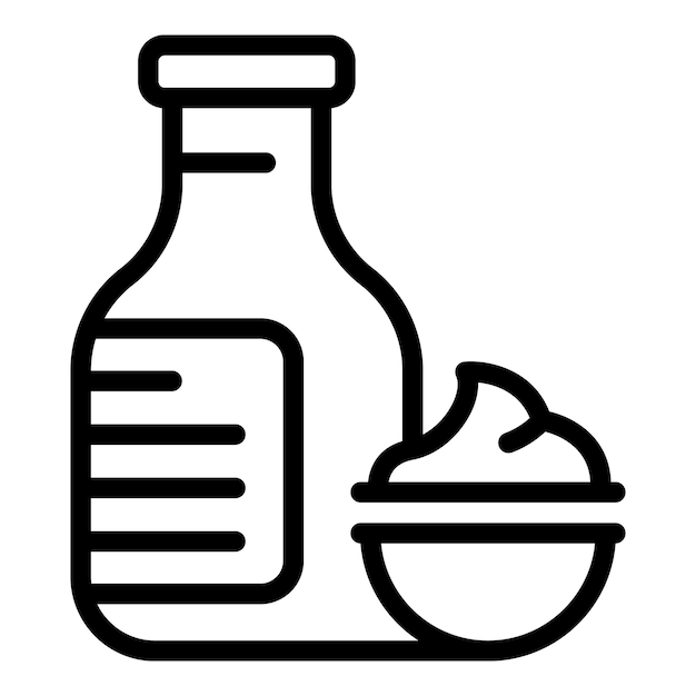 Icono de wasabi de sushi Contorno icono de vector de wasabi de sushi para diseño web aislado sobre fondo blanco