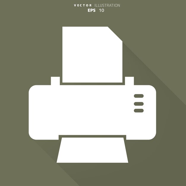 Icono web de impresora