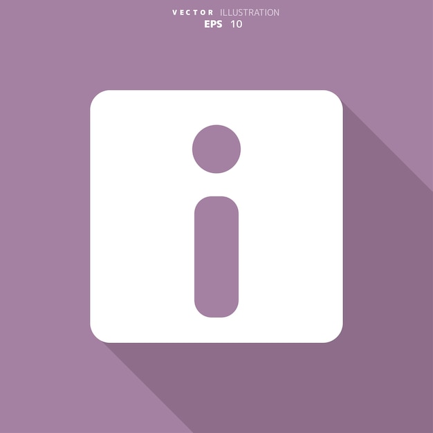 Icono web de información