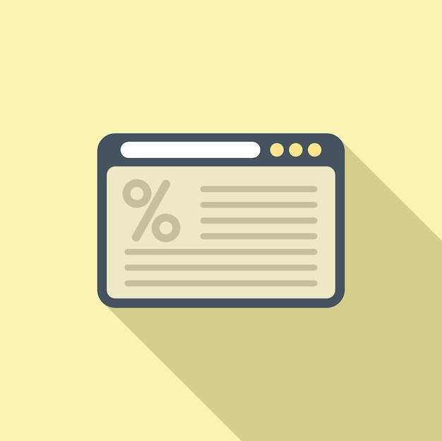 Icono web de marketing vector plano Precio producto Proceso de venta