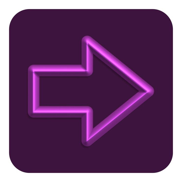Vector icono web de neón de línea 3d