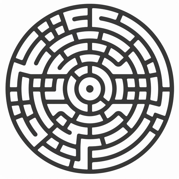 Ícono web de problemas 2D en estilo de línea