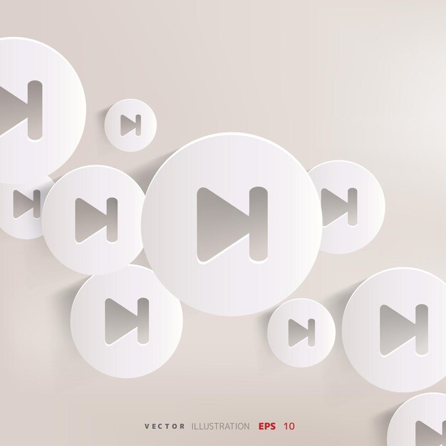 Icono web de siguiente pista