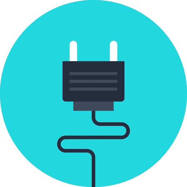 Icono de la web de vector plano del complemento