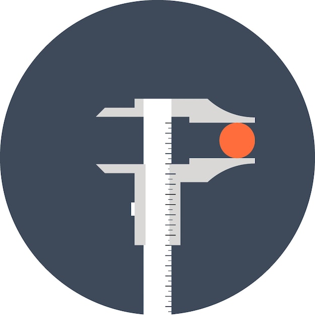 icono web de vector plano de precisión
