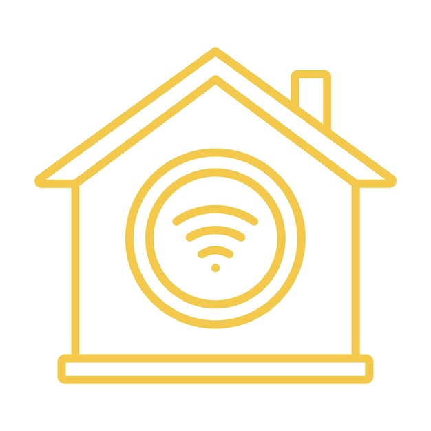 Icono de Wi-Fi en el hogar