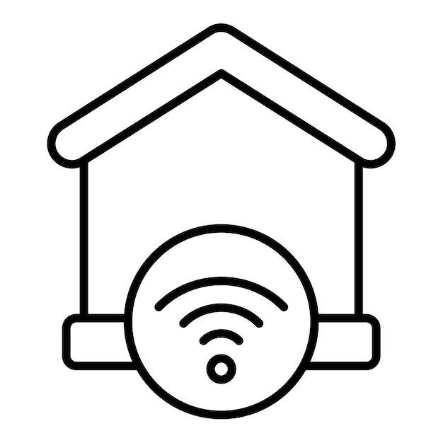 Icono de Wi-Fi en el hogar