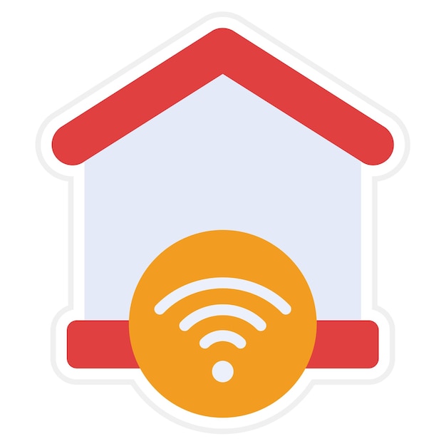 Icono de Wi-Fi en el hogar
