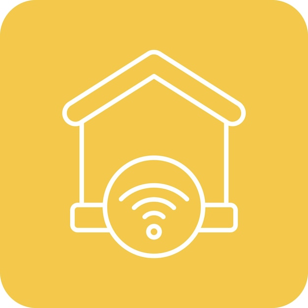 Icono de Wi-Fi en el hogar