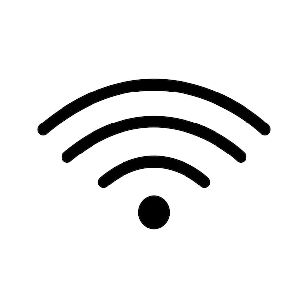 icono de Wi-Fi icono de señal lineal de red Wi-Fi signo y símbolo icono de Internet inalámbrico elemento