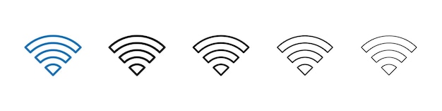 Icono de Wi-Fi Logotipo vectorial de esquema para el usuario web