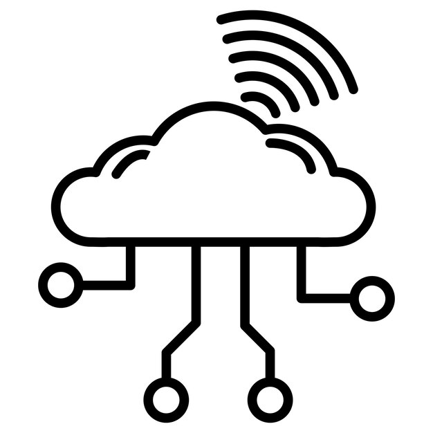Icono de Wi-Fi en la nube