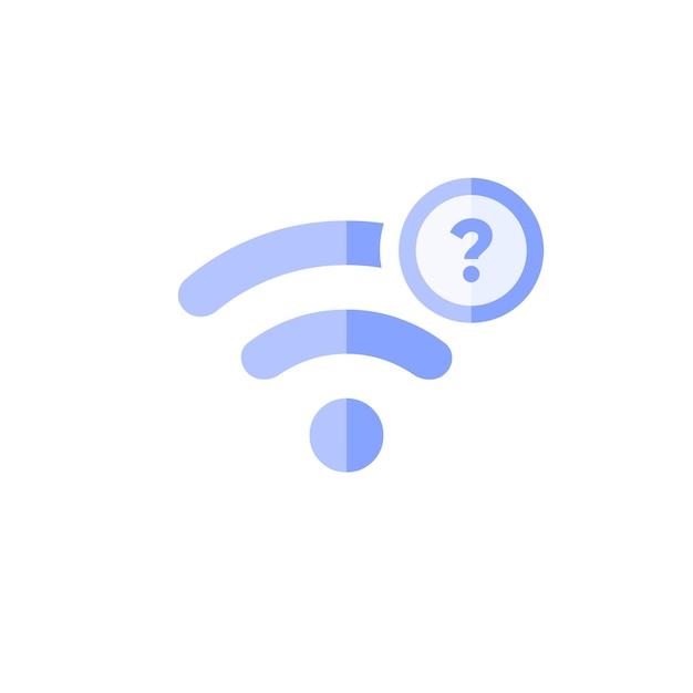 icono wifi en diseño plano