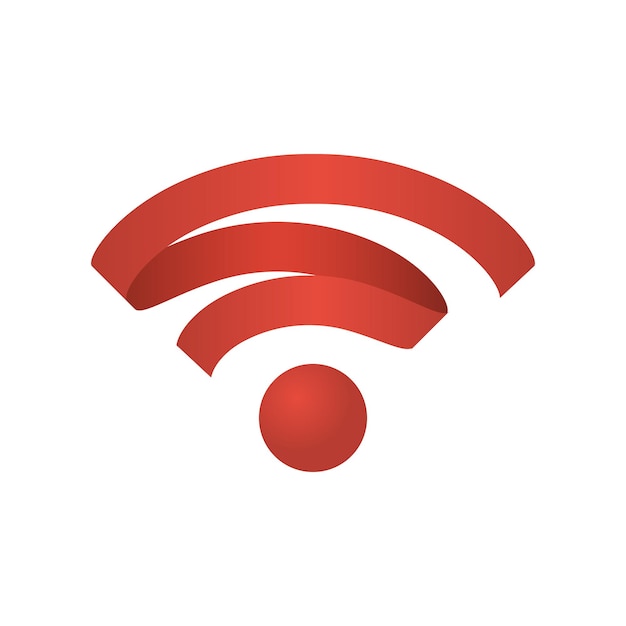Vector icono de wifi red inalámbrica
