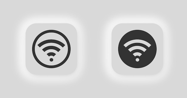 Vector icono wifi red de internet inalámbrica ilustración símbolo zona wlan vector