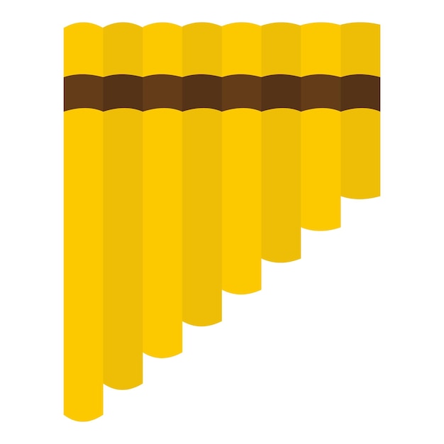 Icono de xilófono en estilo plano aislado en fondo blanco Ilustración vectorial del símbolo de un instrumento musical