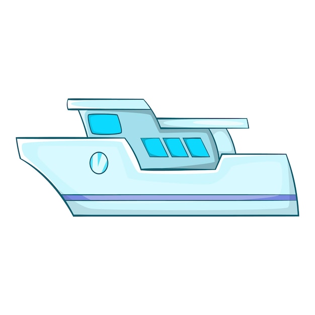 Icono de yate Ilustración de dibujos animados del icono vectorial de yate para la web