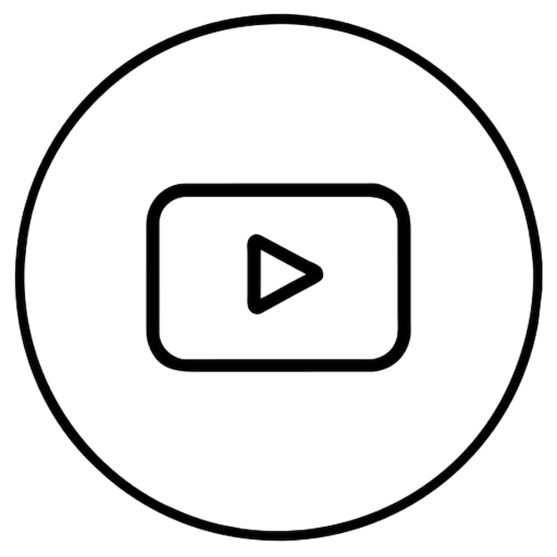 El icono de YouTube