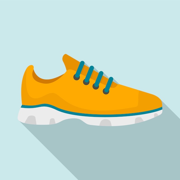 Icono de zapatillas deportivas Ilustración plana del icono de vector de zapatillas deportivas para diseño web