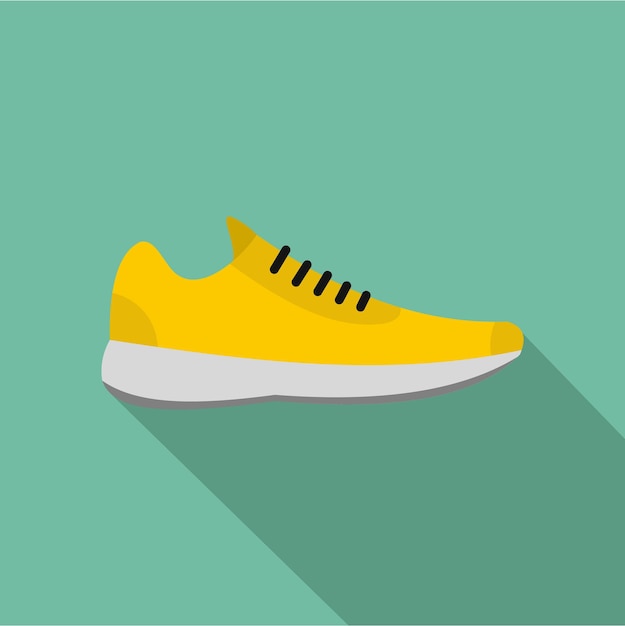 Icono de zapatillas Ilustración plana de icono de vector de zapatillas para cualquier diseño web